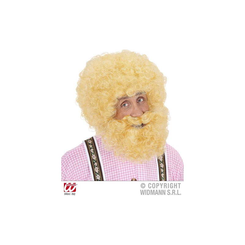 Parrucca Uomo Bionda con Barba
