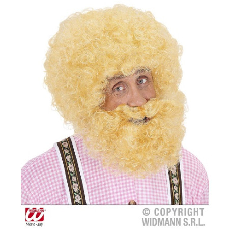 Parrucca Uomo Bionda con Barba