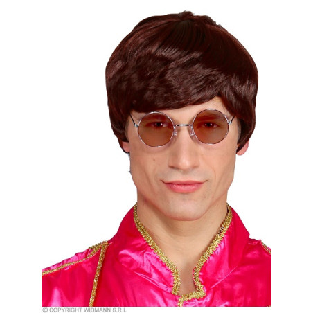 Parrucca Uomo Castana Elton Anni '60