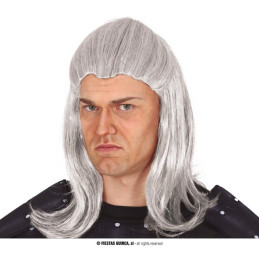 Parrucca Uomo The Witcher Grigia