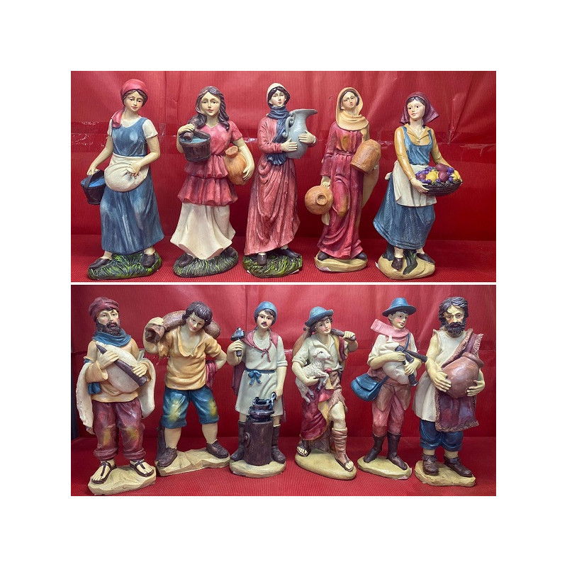 Pastore Semplice - 25 cm in resina 11 mod ass