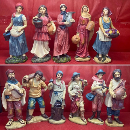 Pastore Semplice - 25 cm in resina 11 mod ass