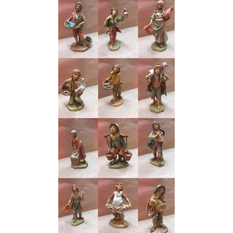 Pastore Semplice 12 pezzi - 16 cm LUX Color Legno