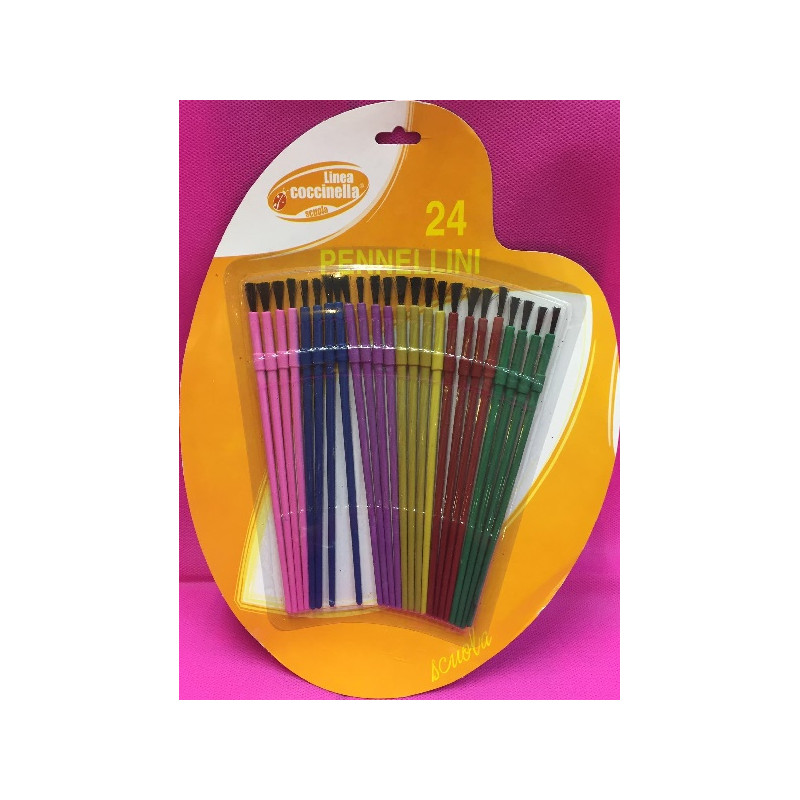 Pennelli Pittura Colorati (cf. 24 pz)