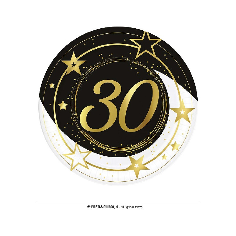 Piatti 30 Anni 23 cm (cf. 6 pz)