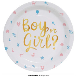 Piatti Boy or Girl 23 cm (cf. 6 pz)