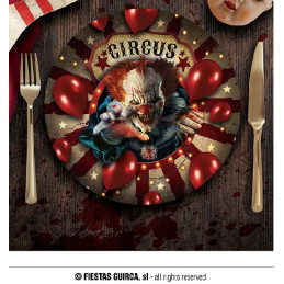 Piatti Clown IT 23 cm (cf. 6 pz)