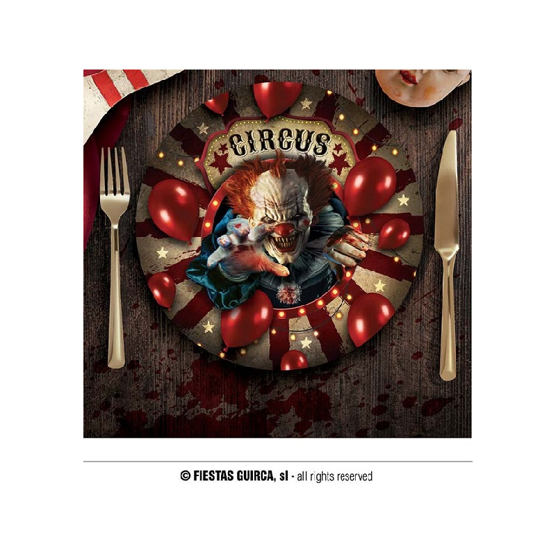 Piatti Clown IT 23 cm (cf. 6 pz)