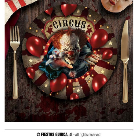 Piatti Clown IT 23 cm (cf. 6 pz)