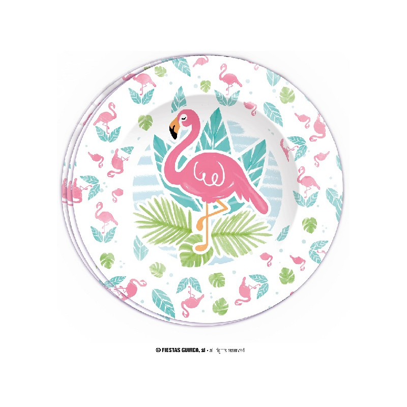 Piatti Fenicottero 23 cm (cf. 8 pz)
