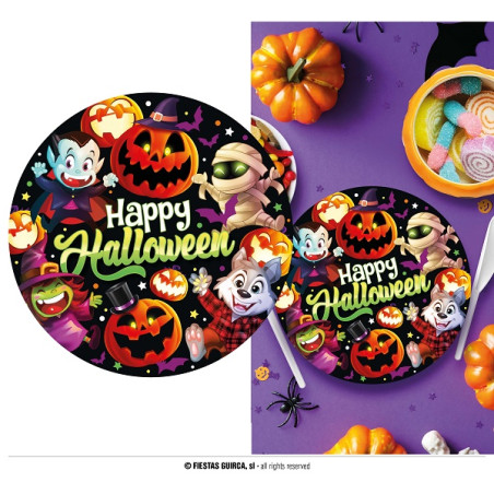 Piatti Happy Halloween 23 cm (cf. 6 pz)