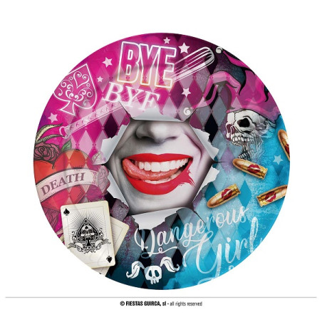 Piatti Harley Quinn 23 cm (cf. 6 pz)