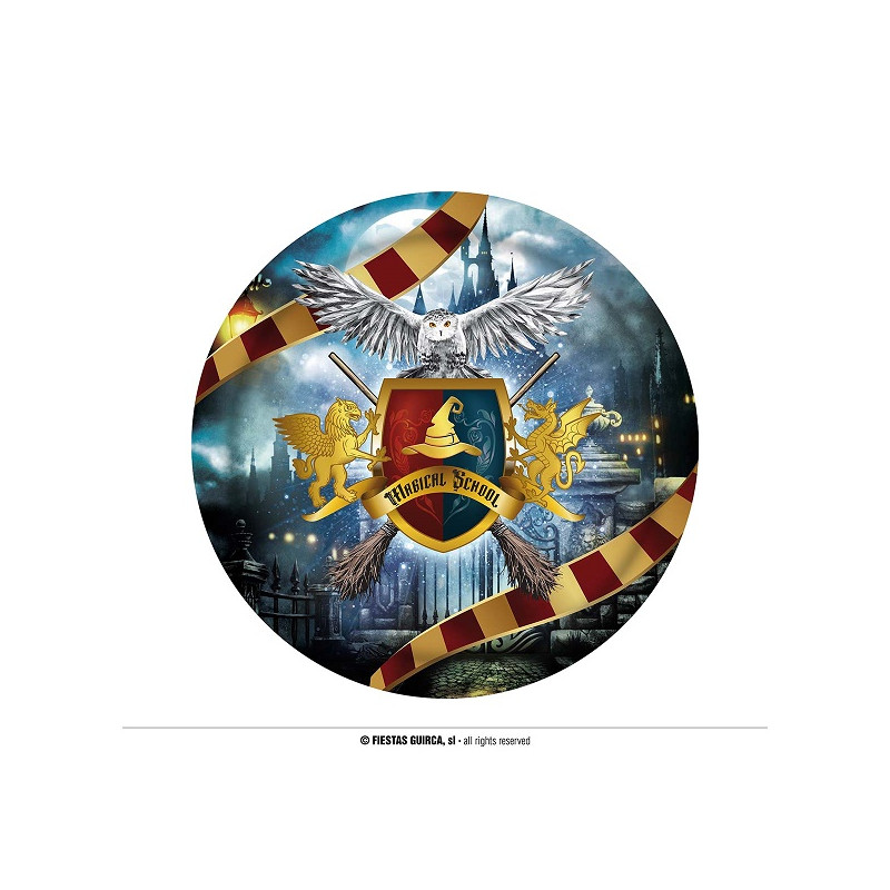 Piatti Mago Harry Potter 23 cm (cf. 6 pz)