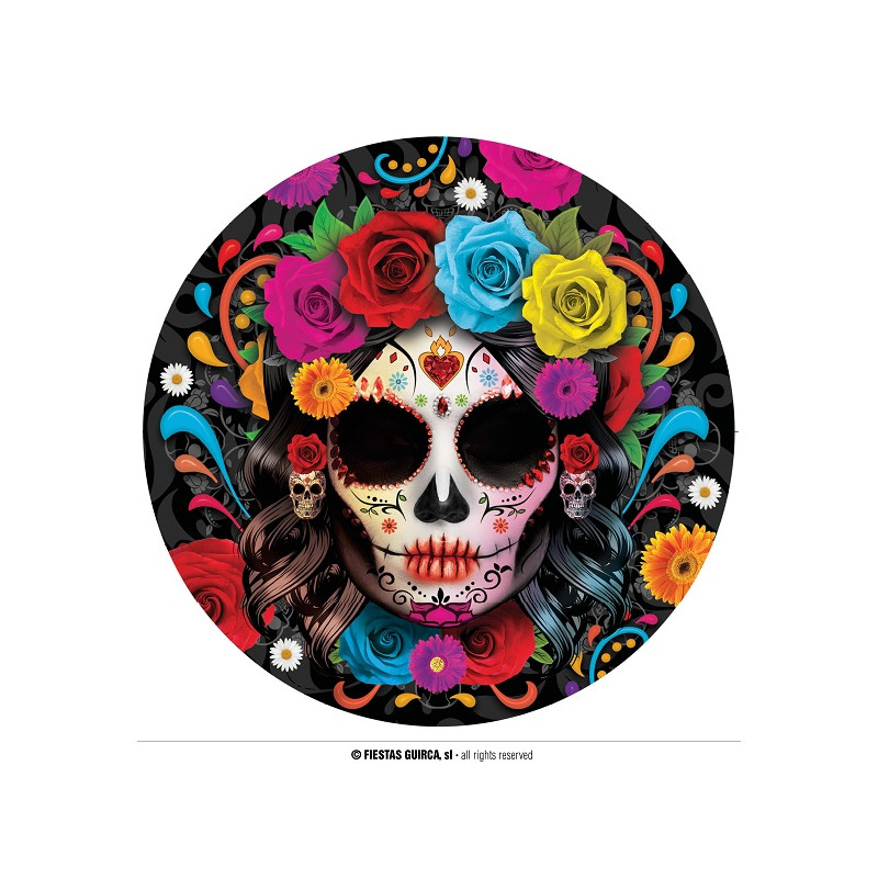 Piatti Teschi Dia de los Muertos 23 cm (cf. 6 pz)