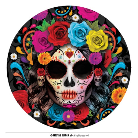 Piatti Teschi Dia de los Muertos 23 cm (cf. 6 pz)