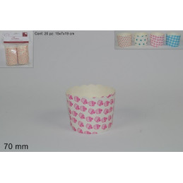Pirottini Muffin tondi in carta decorata