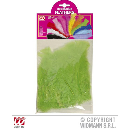 Piuma Verde 10 cm (cf. 50 pz)