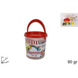 Plastichina in secchiello 90 gr 10 cm
