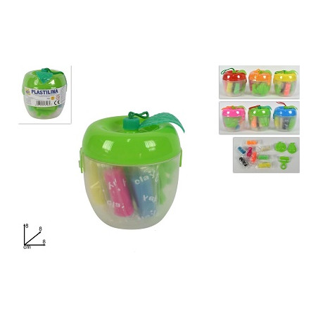 Plastichina Mela (8 pz+ 3 stampi)