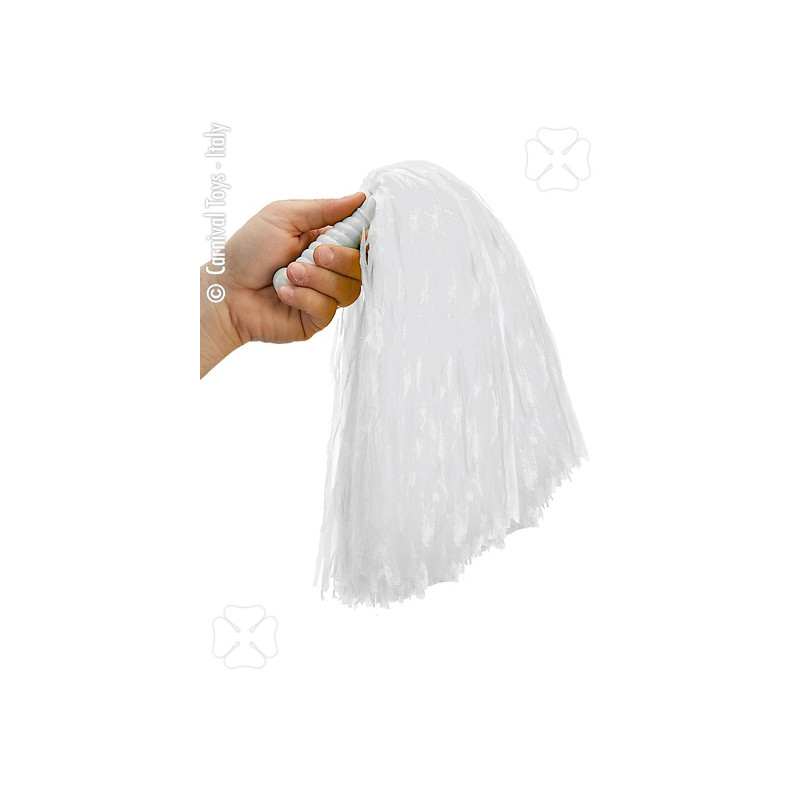 Pon Pon BIANCO con asta (1 pz)