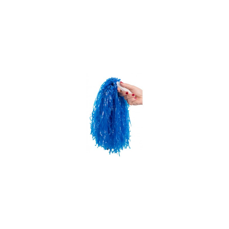 Pon Pon BLU' SCURO con asta (1 pz)