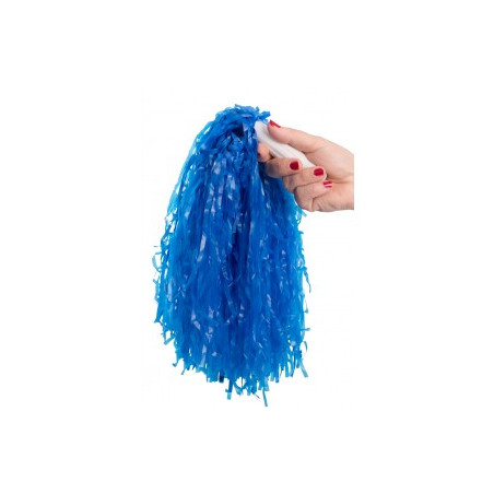 Pon Pon BLU' SCURO con asta (1 pz)