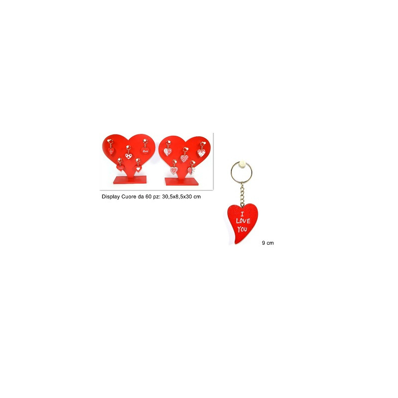 Portachiavi Cuore I love you