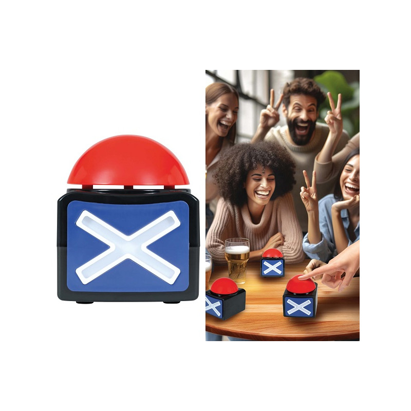 Pulsante BUZ con luce e suono 10x8 cm