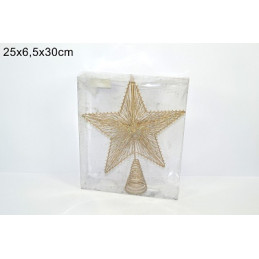 Puntale Stella Oro 30 cm