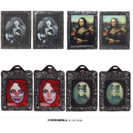 Quadro Horror 22x28 cm - 4 mod ass