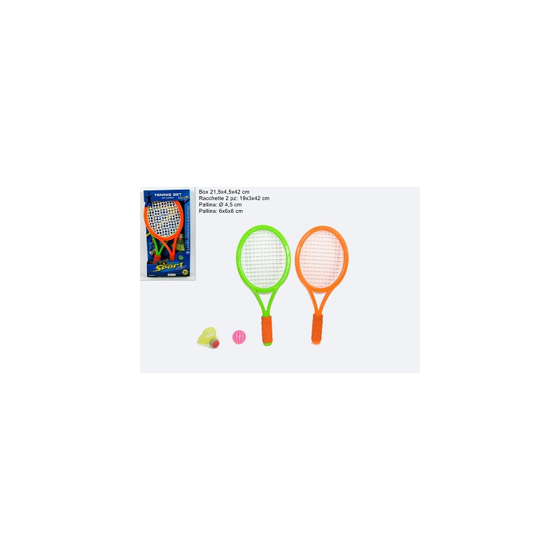 Racchette Tennis con 2 palline
