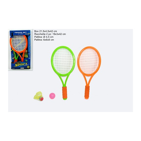 Racchette Tennis con 2 palline