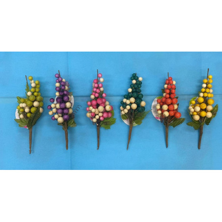Rametto Bacche 21 cm 6 colori ass