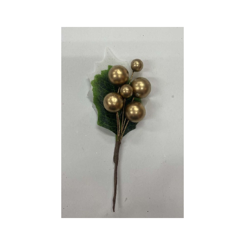 Rametto Bacche Oro 14 cm