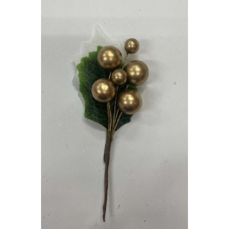 Rametto Bacche Oro 14 cm