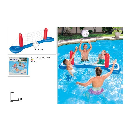 Rete Volley Gonfiabile 244x64 cm