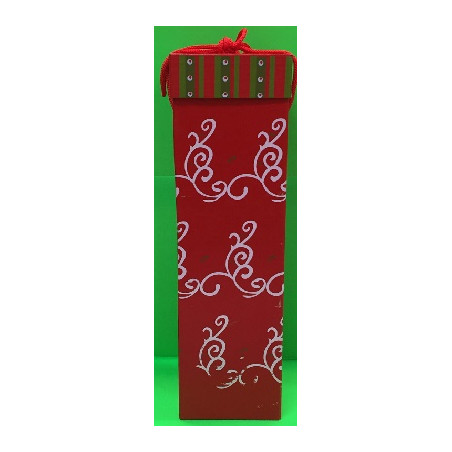 Scatola Bottiglia Natalizia 38x10x10 cm