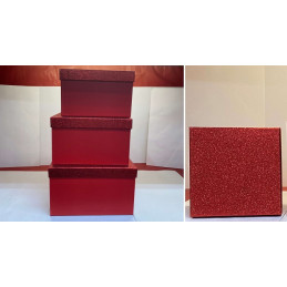 Scatola Regalo Quadrata (cf. 3 pz)