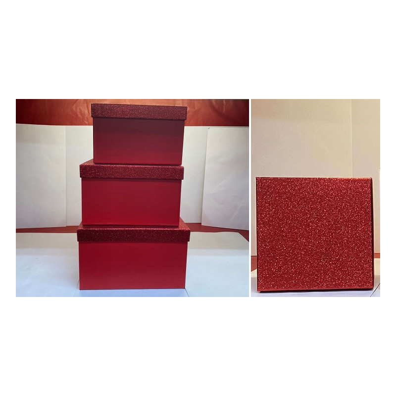 Scatola Regalo Quadrata (cf. 3 pz)