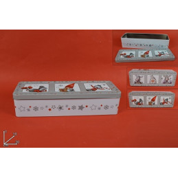 Scatola Regalo Rettangolare in Latta 30x10x7 cm