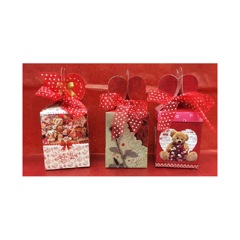 Scatola Regalo San Valentino con nastrino