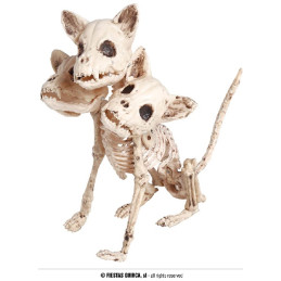 Scheletro Cane a 3 Teste 34 cm