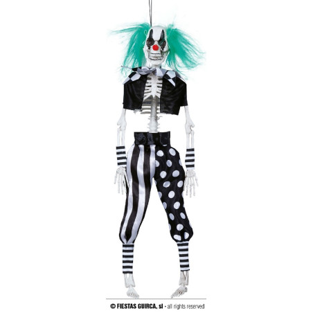 Scheletro Clown Arlecchino 40 cm