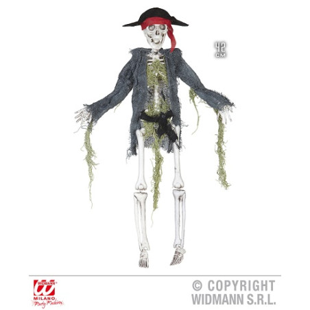 Scheletro Pirata d'appendere 42 cm