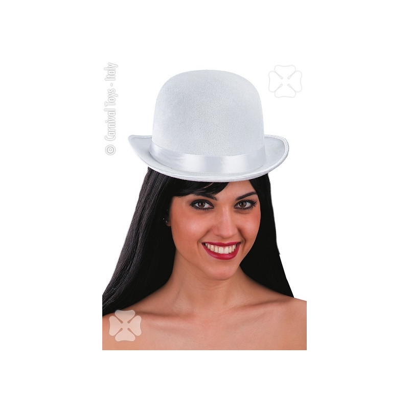 Bombetta Bianca in velluto