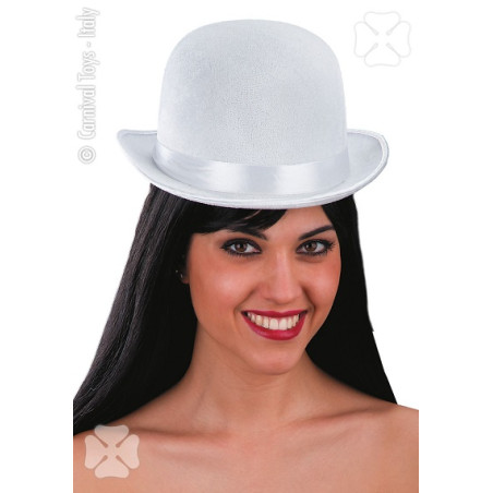 Bombetta Bianca in velluto