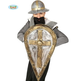 Scudo Medievale Templare 75x44 cm