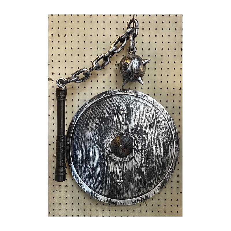 Scudo Vichingo con mazza ferrata