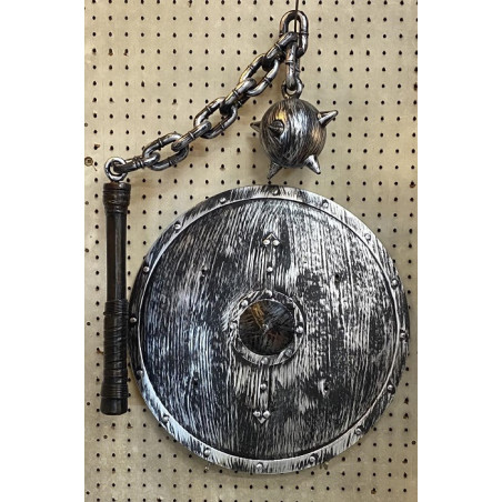 Scudo Vichingo con mazza ferrata