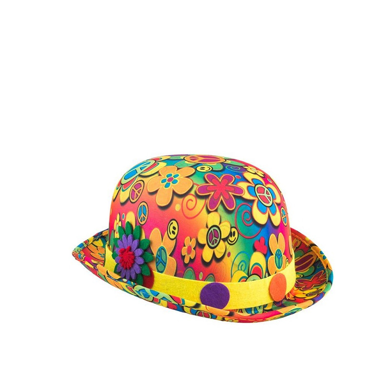 Bombetta Clown con fiori anni '70